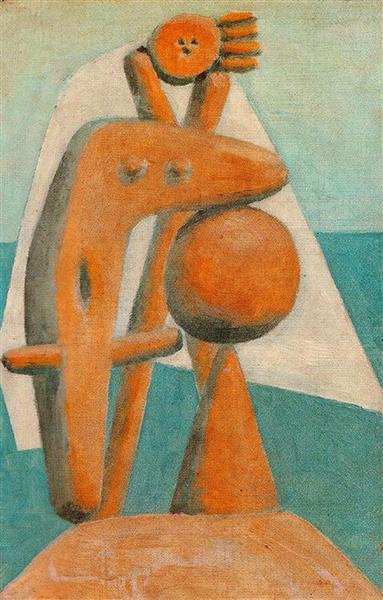 Pablo Picasso Oil Paintings Seated Bather Baigneuse Assise